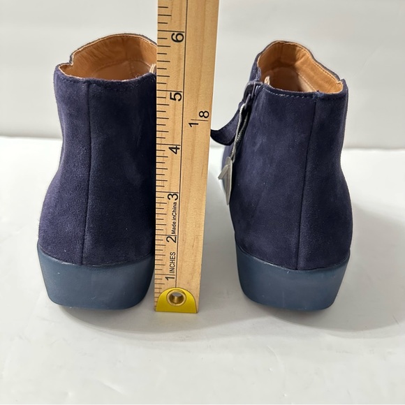 Fitflop Sumi Booties Blue Suede Size 8.5 Walking Comfort Slip Resistant - Picture 4 of 10